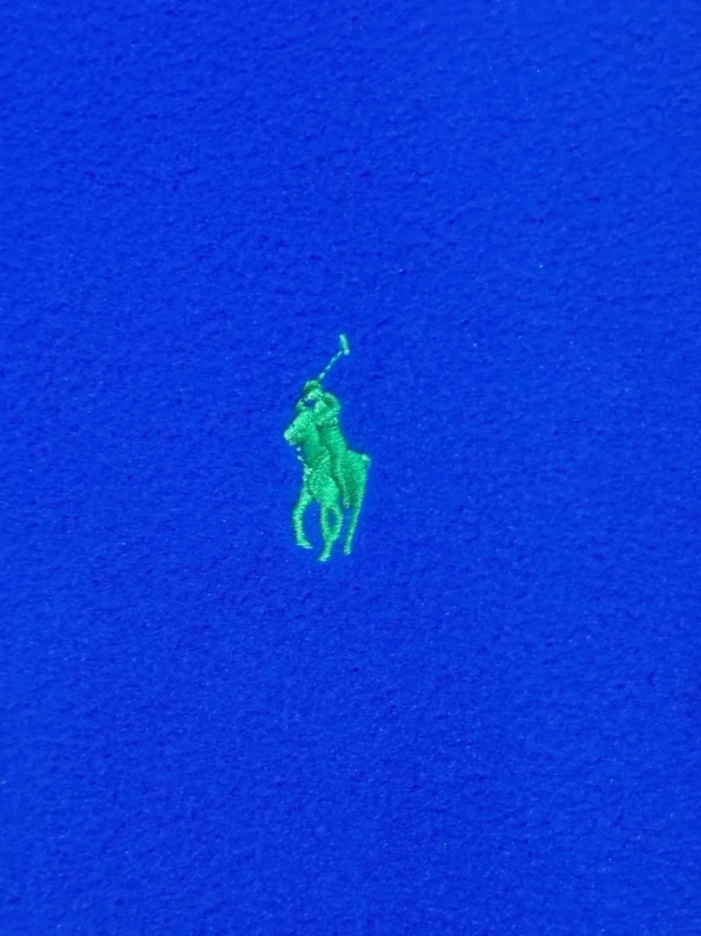 Polo Ralph Lauren Performance 1/4 Zip Fleece Pullover Royal Blue Medium NWOT